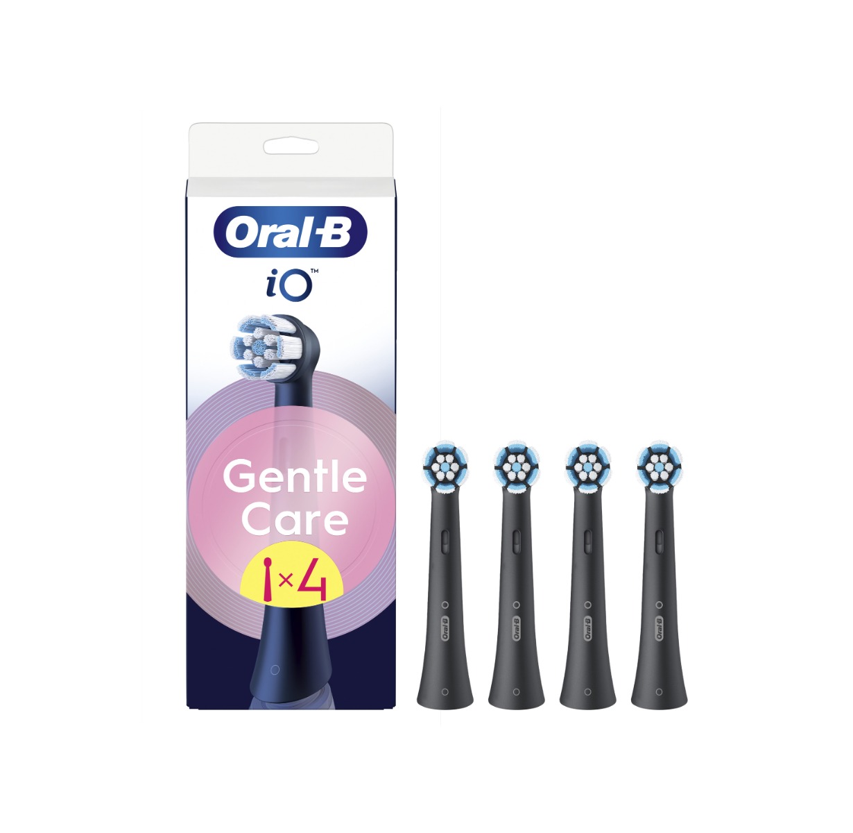 Oral-B iO Series Gentle Care kartáčkové hlavy 4 ks černé Oral-B