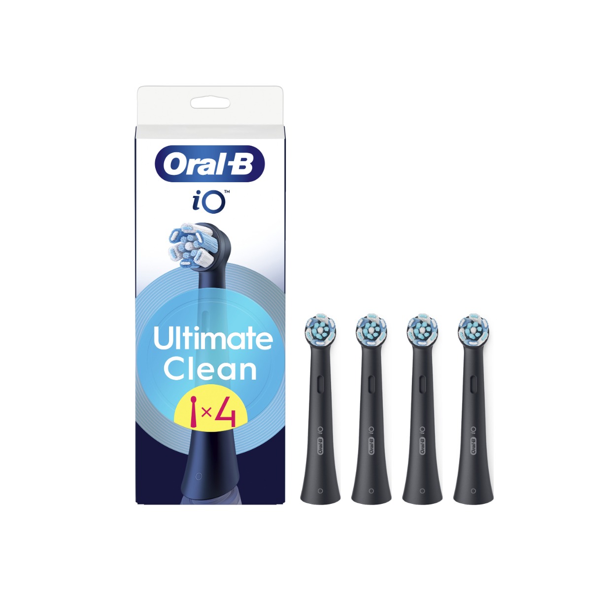 Oral-B iO Series Ultimate Clean kartáčkové hlavy 4 ks černé Oral-B