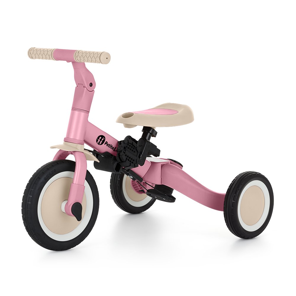 Petite&Mars Tříkolka multifunkční 5v1 Turbo Marshmallow Pink Petite&Mars