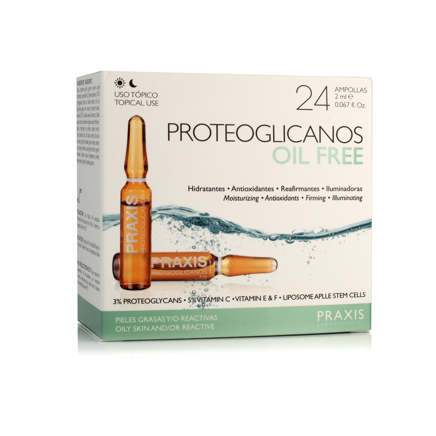 Praxis Laboratorios Proteoglicanos Oil Free 24 x 2 ml ampoules Praxis Laboratorios