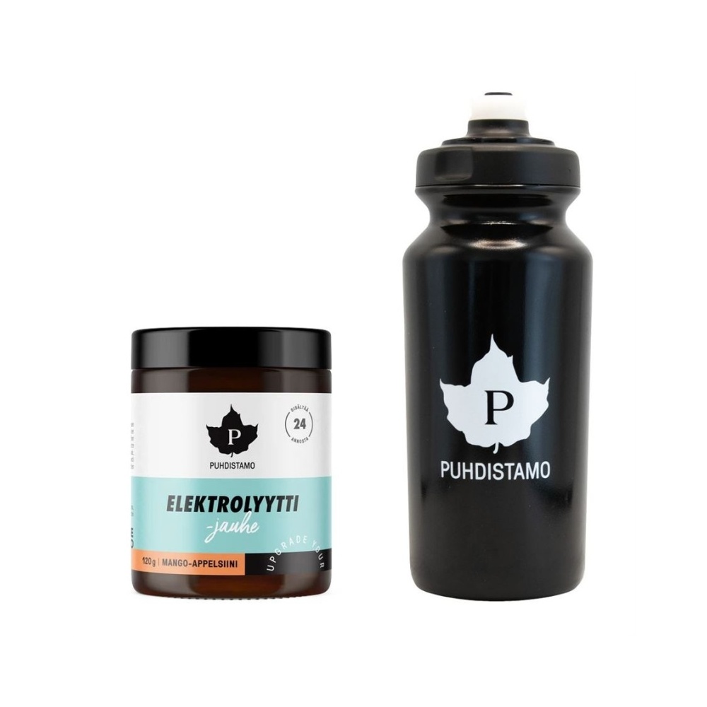 Puhdistamo Electrolyte Powder mango orange 120 g + láhev 500 ml ZDARMA Puhdistamo