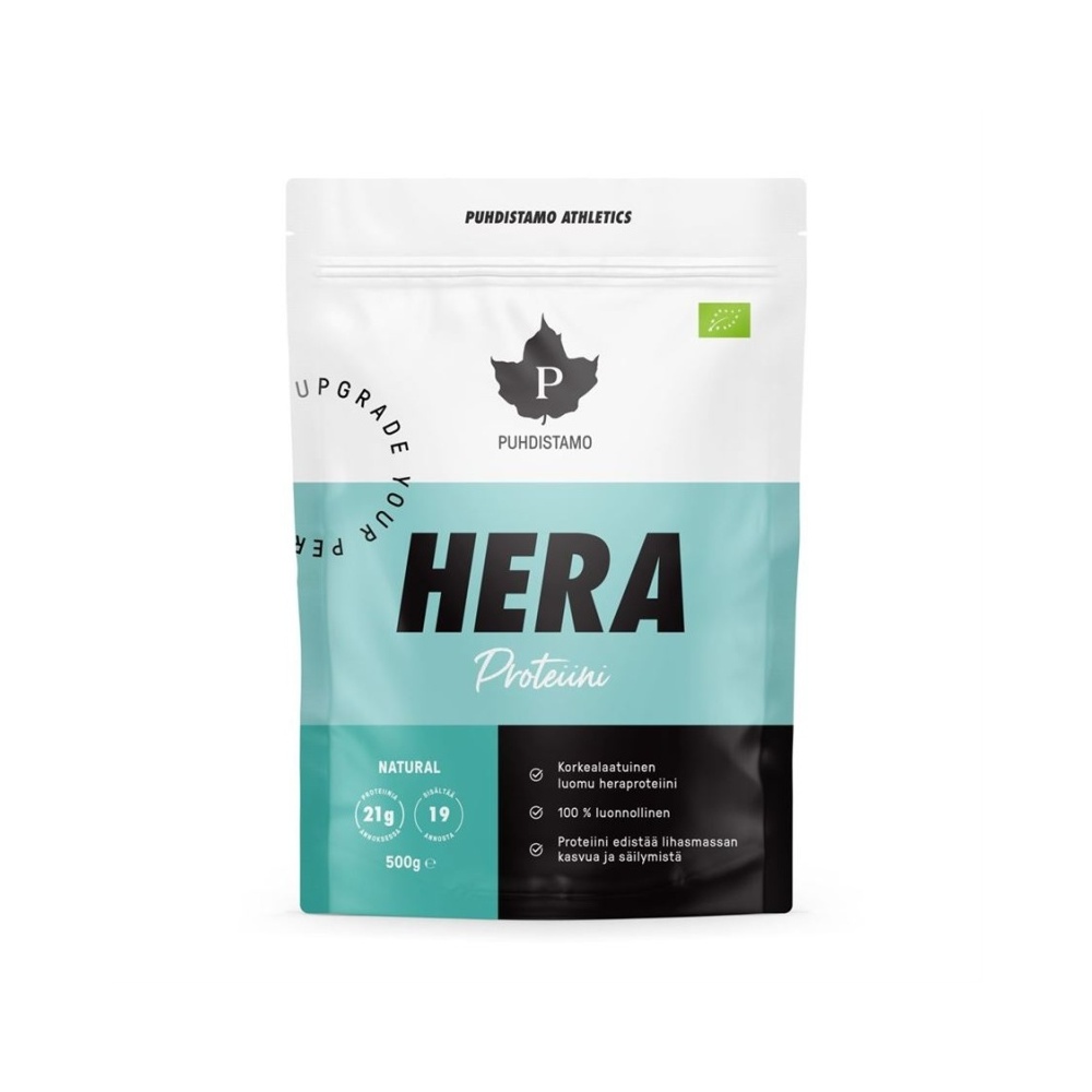 Puhdistamo HERA Protein (Whey Protein) BIO natural 500 g Puhdistamo