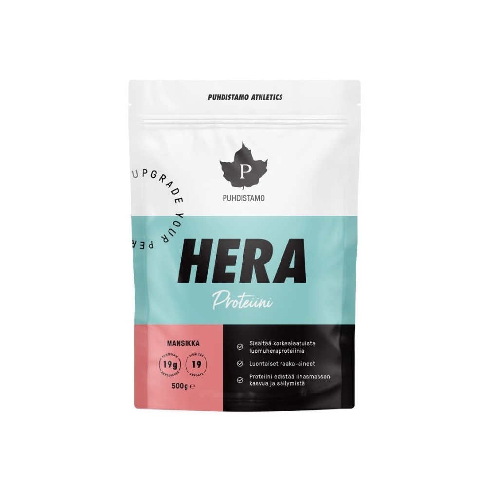 Puhdistamo HERA Protein (Whey Protein) jahoda 500 g Puhdistamo