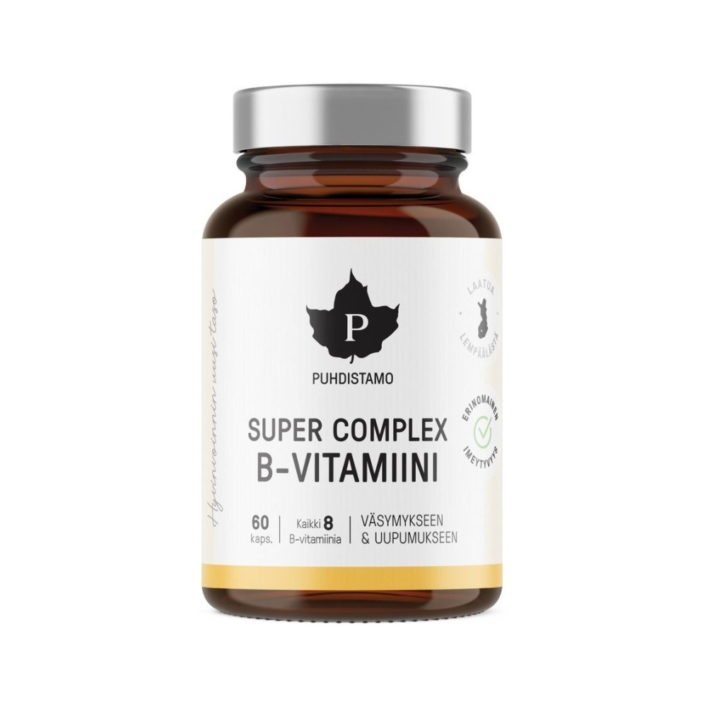 Puhdistamo Super Vitamin B Complex 60 kapslí Puhdistamo