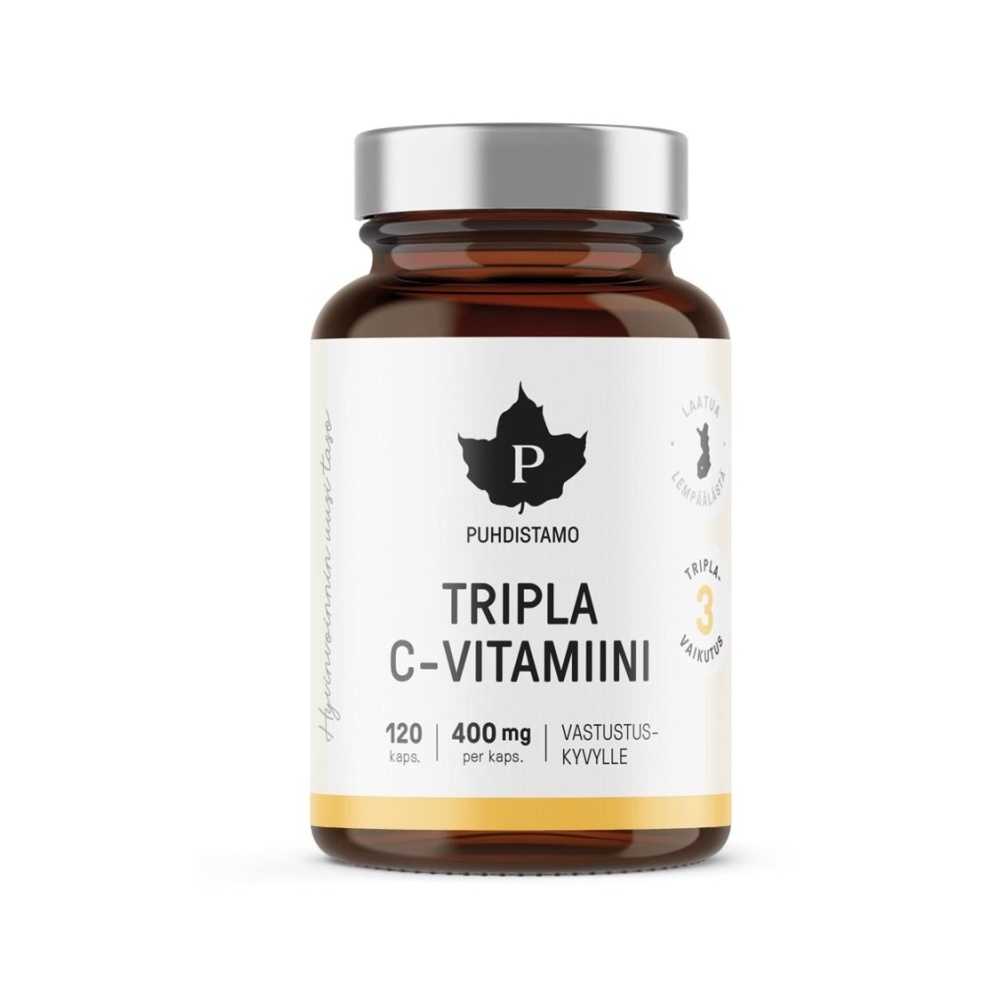 Puhdistamo Triple Vitamin C 120 kapslí Puhdistamo