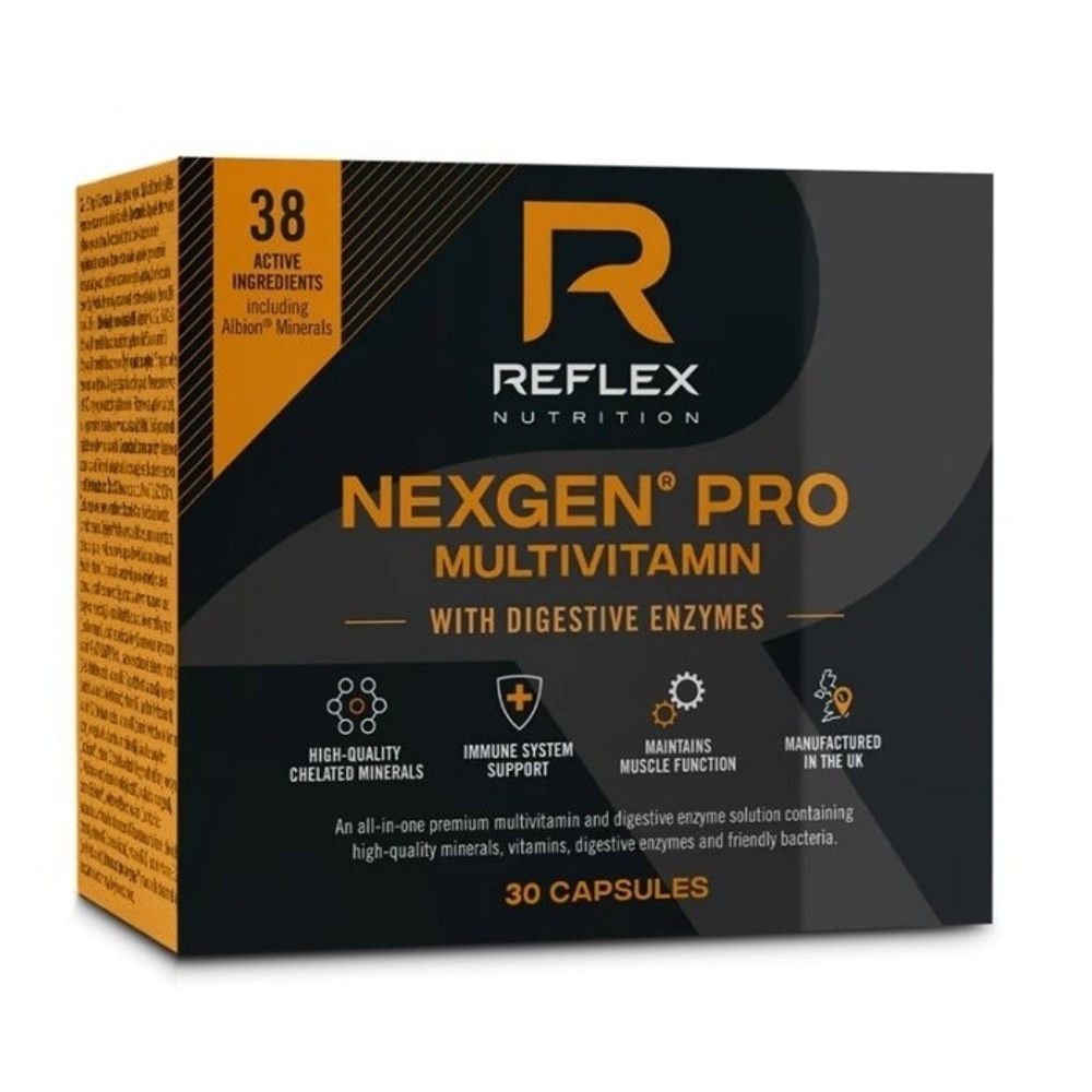Reflex Nutrition Nexgen PRO multivitamin Digestive Enzymes 30 kapslí Reflex Nutrition
