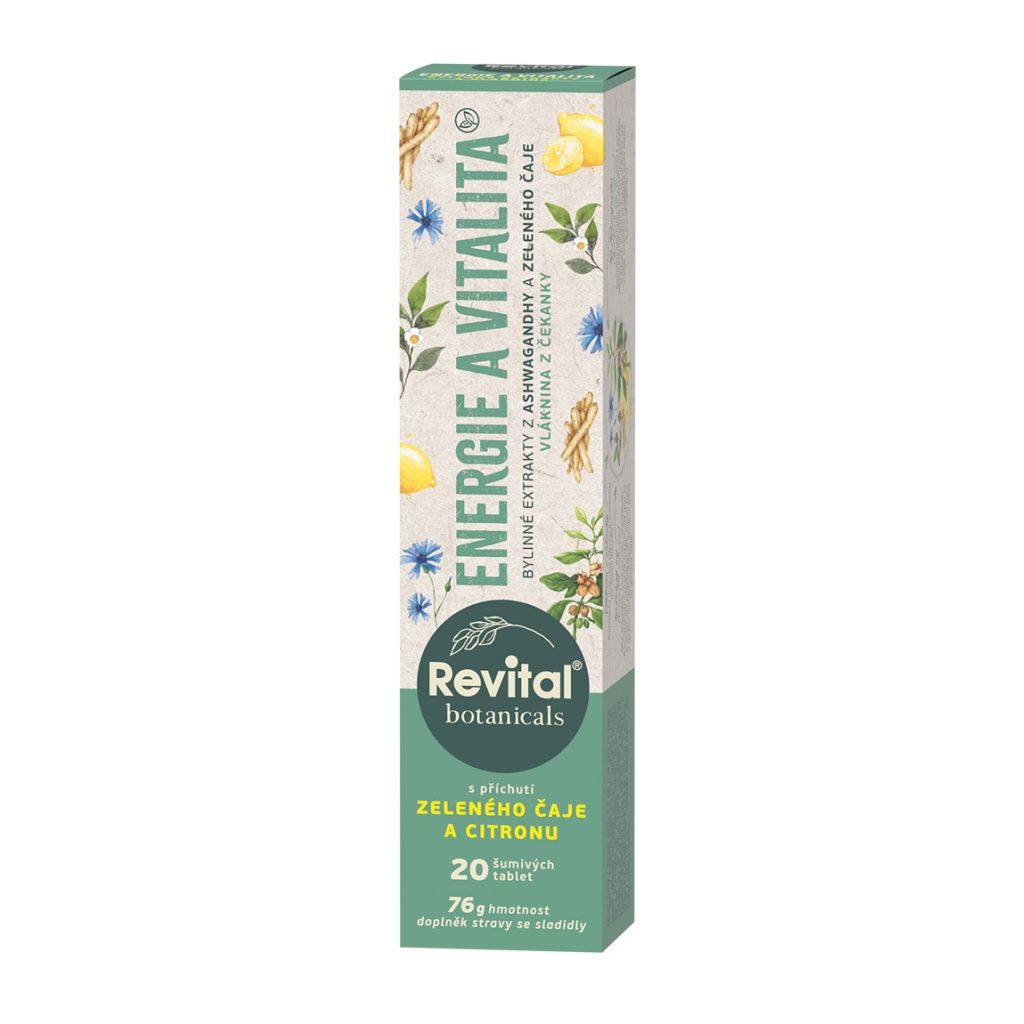 Revital Botanicals Energie a vitalita 20 šumivých tablet Revital