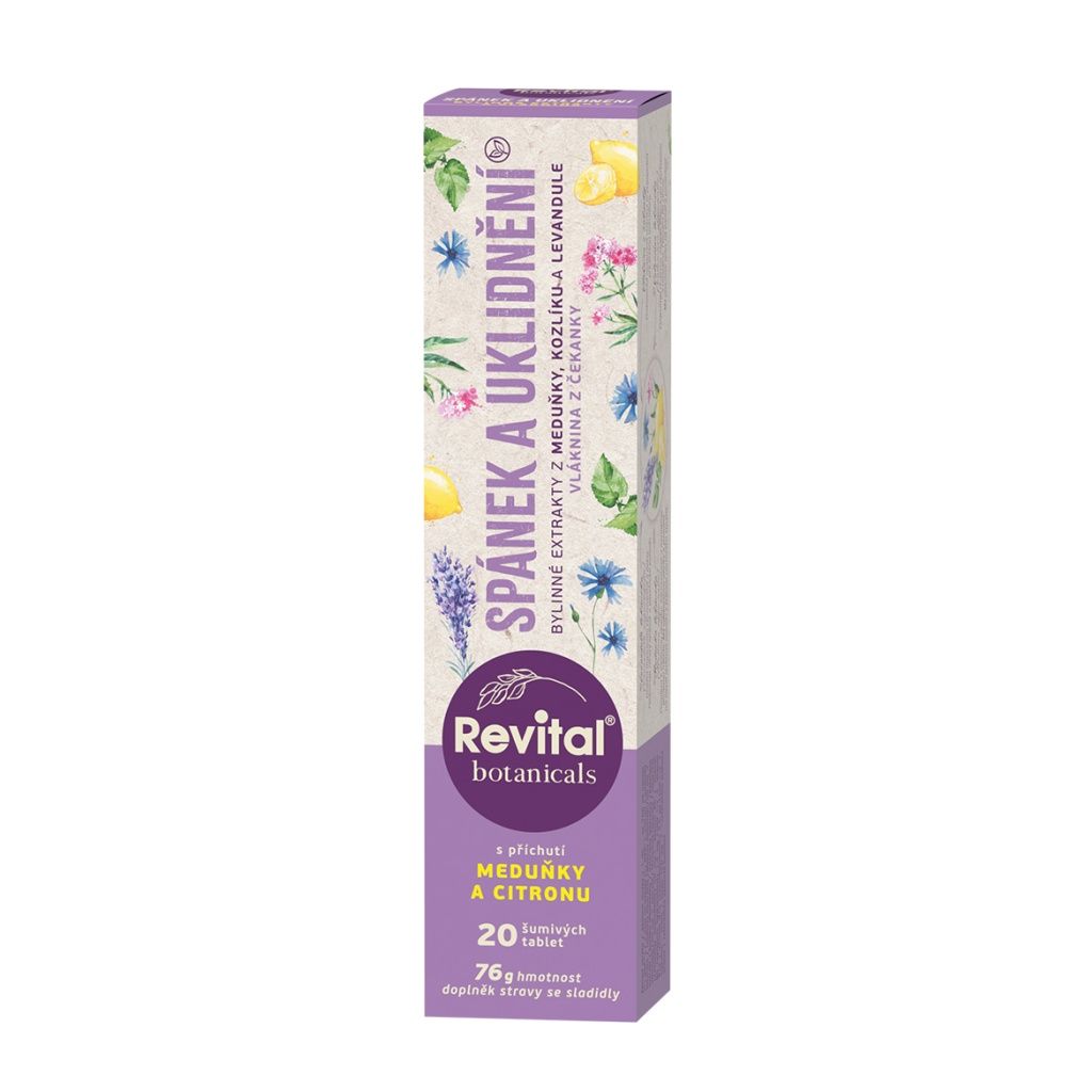 Revital Botanicals Spánek a uklidnění 20 šumivých tablet Revital