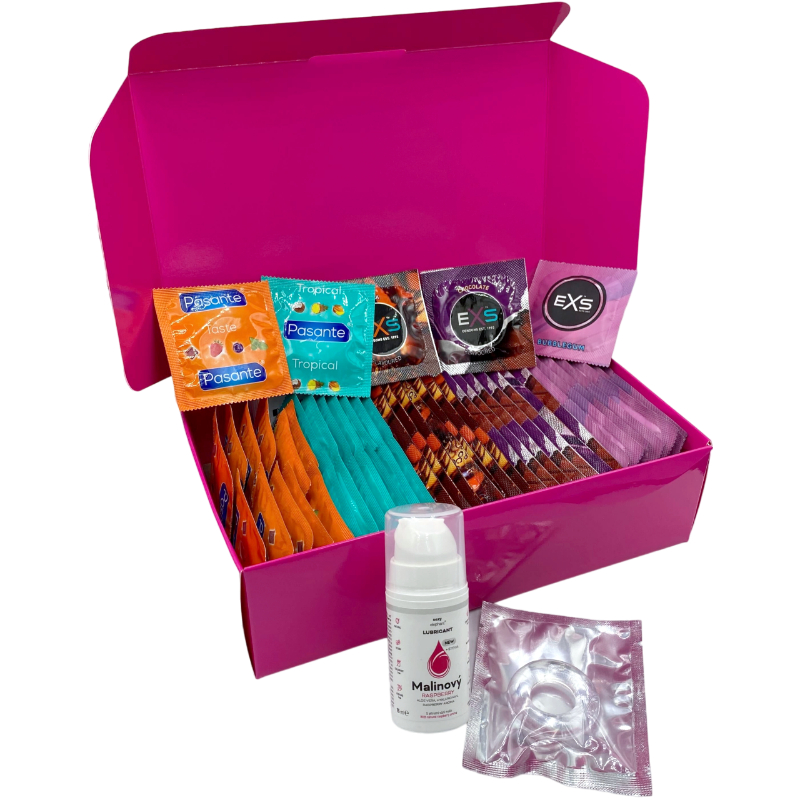 Sexy Elephant Sada ochucených kondomů – Tasty pack (72 ks) Sexy Elephant
