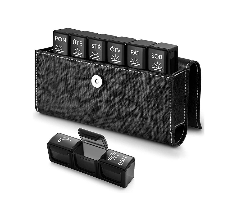SimplyMed Dávkovač léků týdenní YHL044 Pill Wallet 1 ks SimplyMed