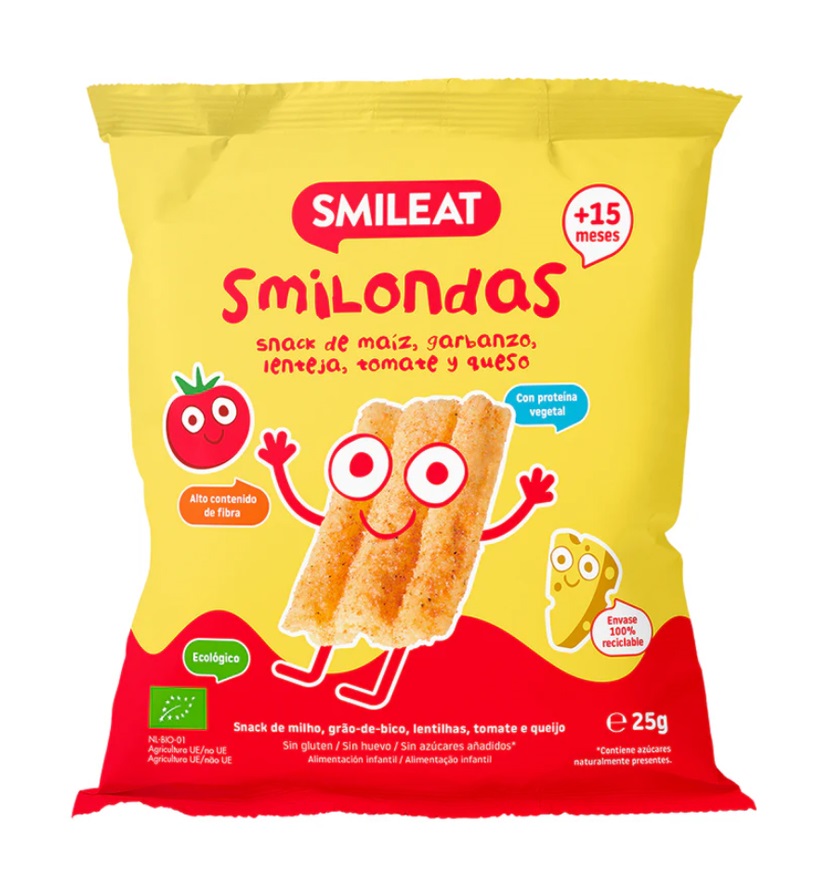 Smileat BIO kukuřičné křupky hrášek