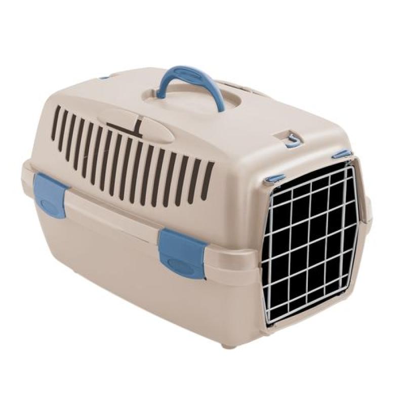 Stefanplast Gulliver 1 přepravka travertinová bílá s kovovými dvířky 48x32x31cm Stefanplast