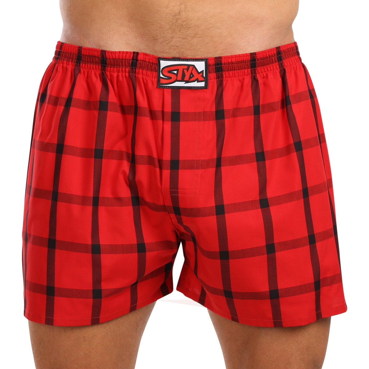 Styx Pánské trenky klasická guma nadrozměr vícebarevné (E1031) 5XL Styx