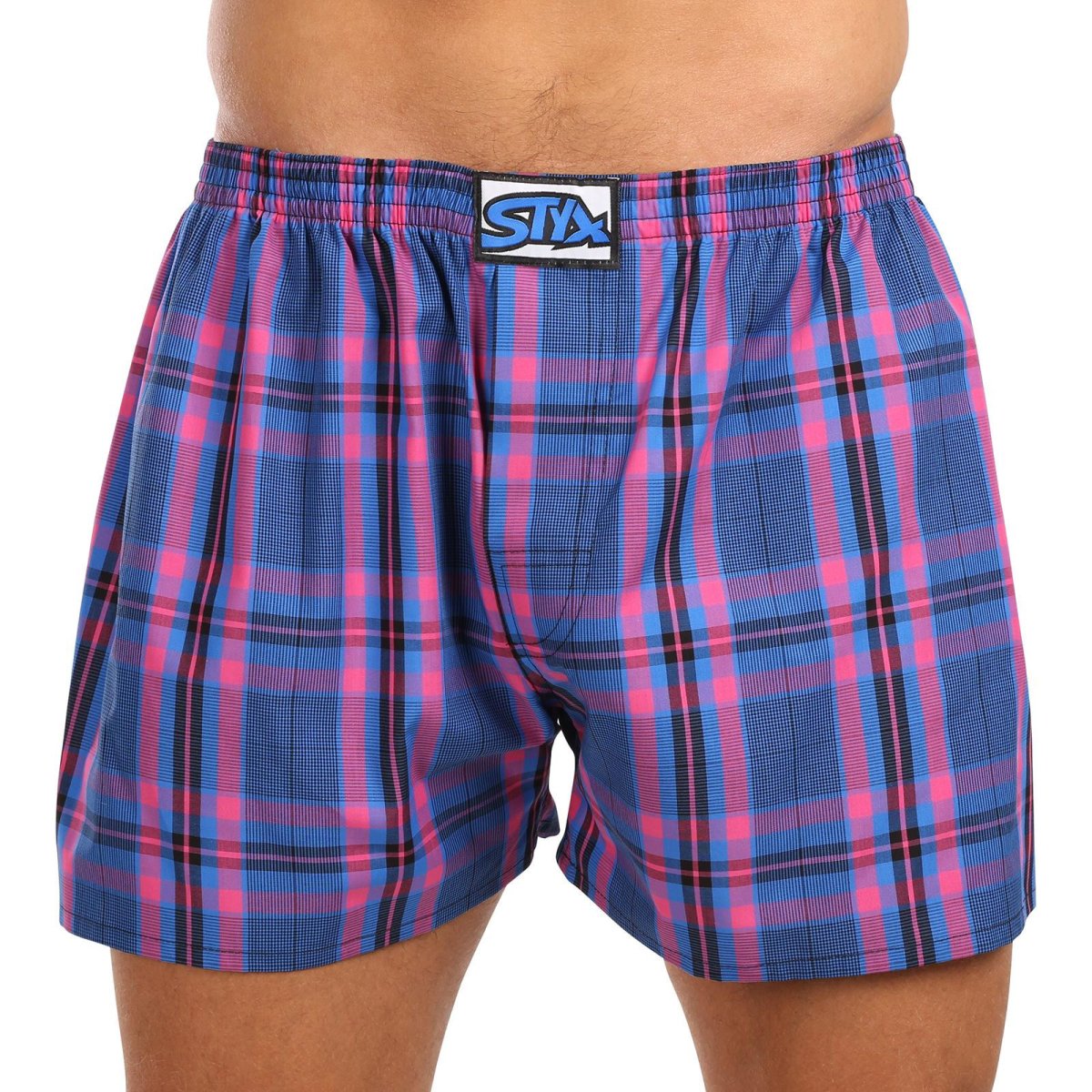 Styx Pánské trenky klasická guma nadrozměr vícebarevné (E1032) 5XL Styx