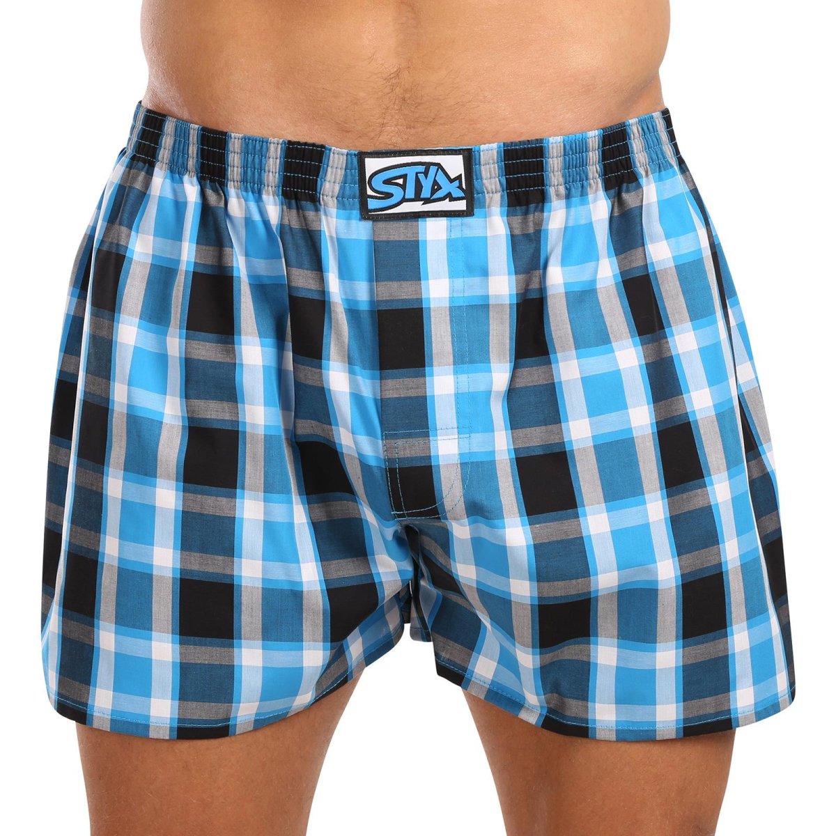 Styx Pánské trenky klasická guma nadrozměr vícebarevné (E1034) 4XL Styx
