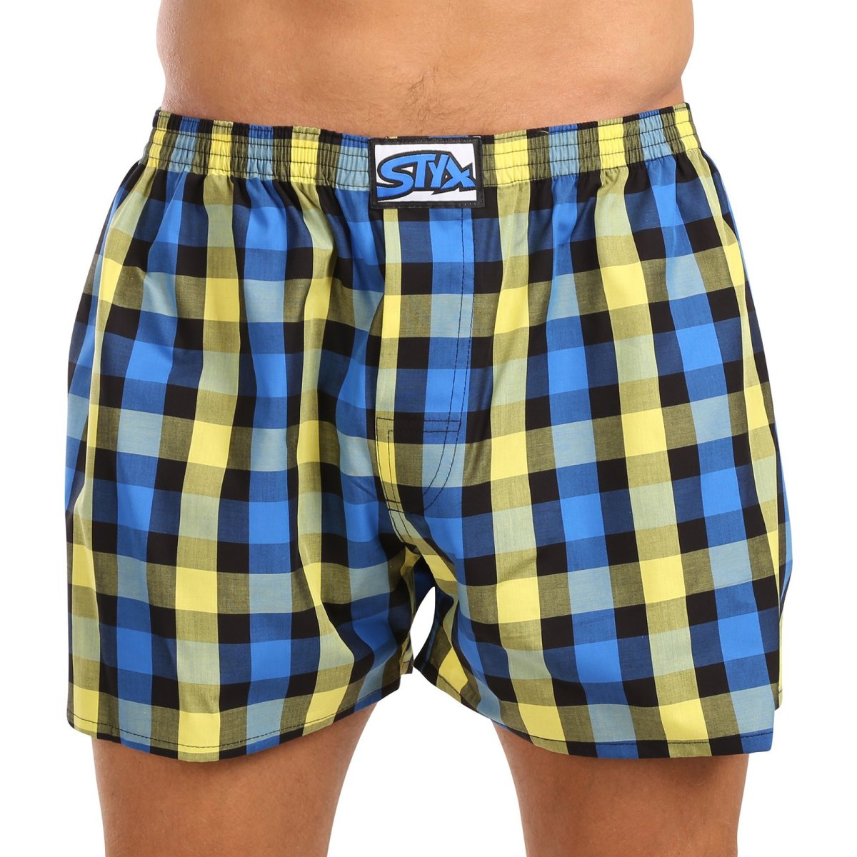 Styx Pánské trenky klasická guma nadrozměr vícebarevné (E1039) 4XL Styx