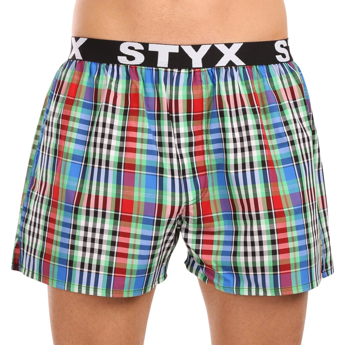 Styx Pánské trenky sportovní guma vícebarevné (B1036) XXL Styx