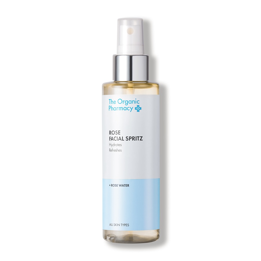The Organic Pharmacy Rose Facial Spritz hydratační růžová voda 150 ml The Organic Pharmacy