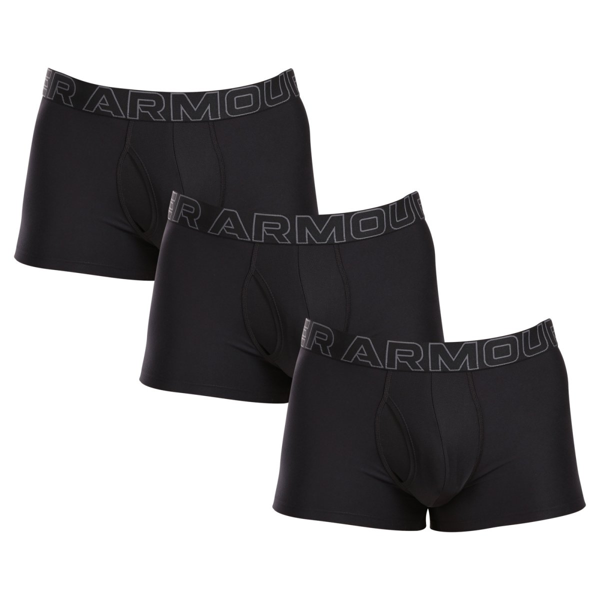 Under Armour 3PACK pánské boxerky černé (1383882 001) L Under Armour