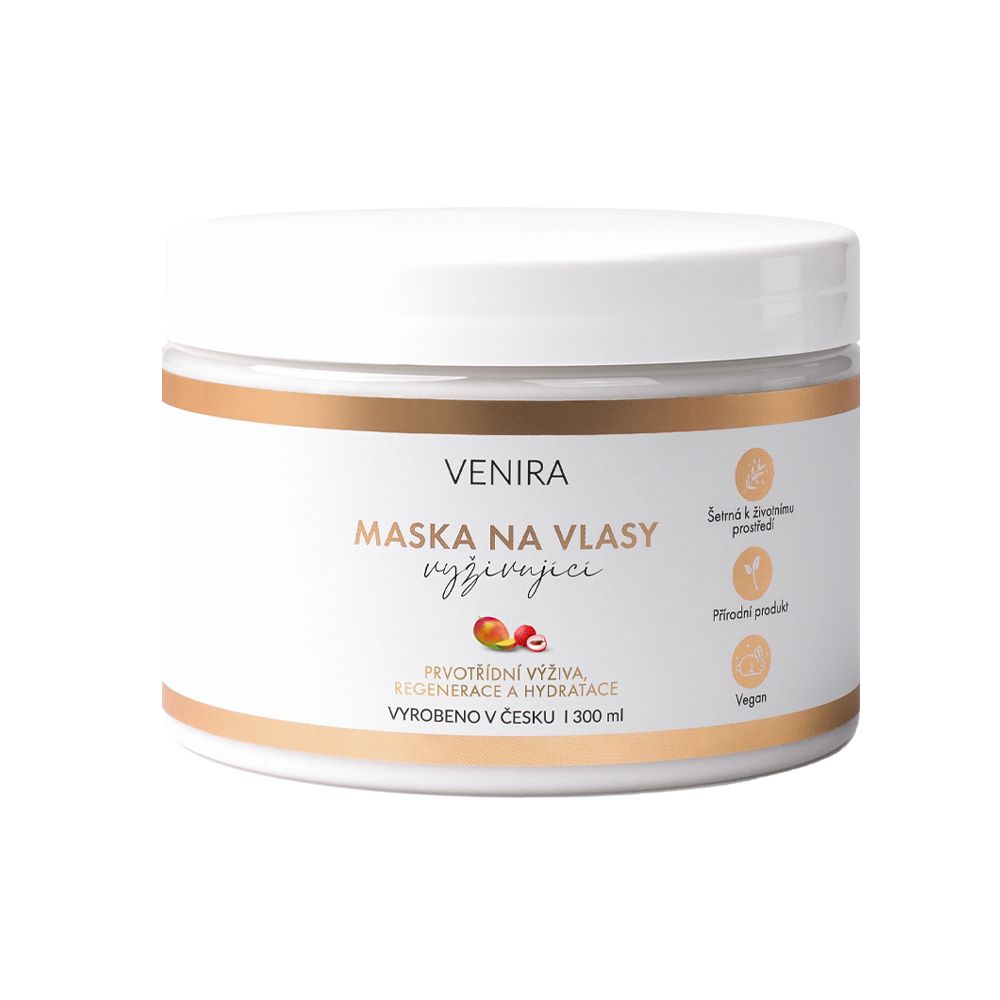 Venira Maska na vlasy vyživující mango + liči 300 ml Venira