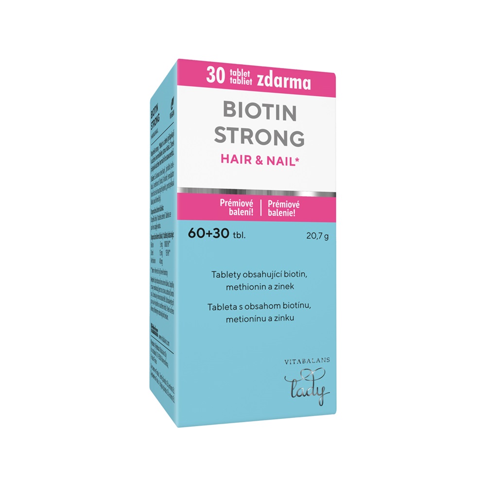 Vitabalans Biotin Strong Hair & Nail 60+30 tablet Vitabalans