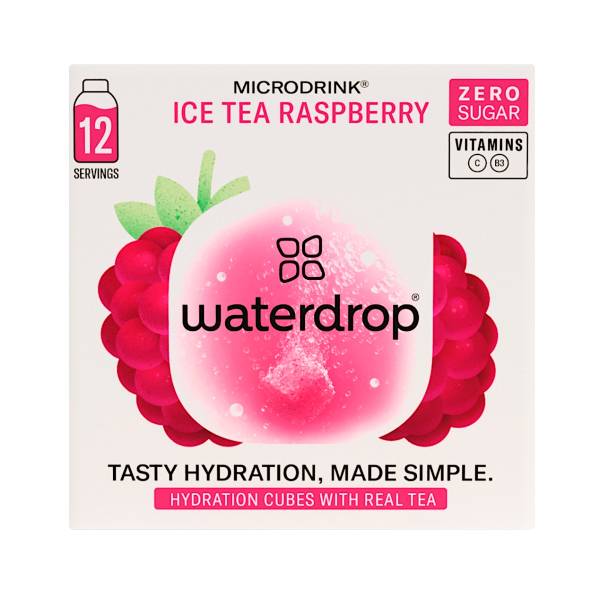 Waterdrop Ice Tea Raspberry 12 ks Waterdrop