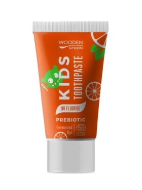 WoodenSpoon Dětská probiotická zubní pasta bez fluoridu 50 ml WoodenSpoon