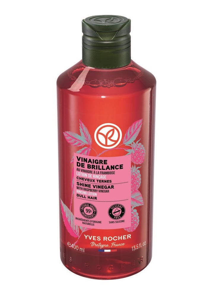 Yves Rocher Malinový ocet pro lesklé vlasy 400 ml Yves Rocher
