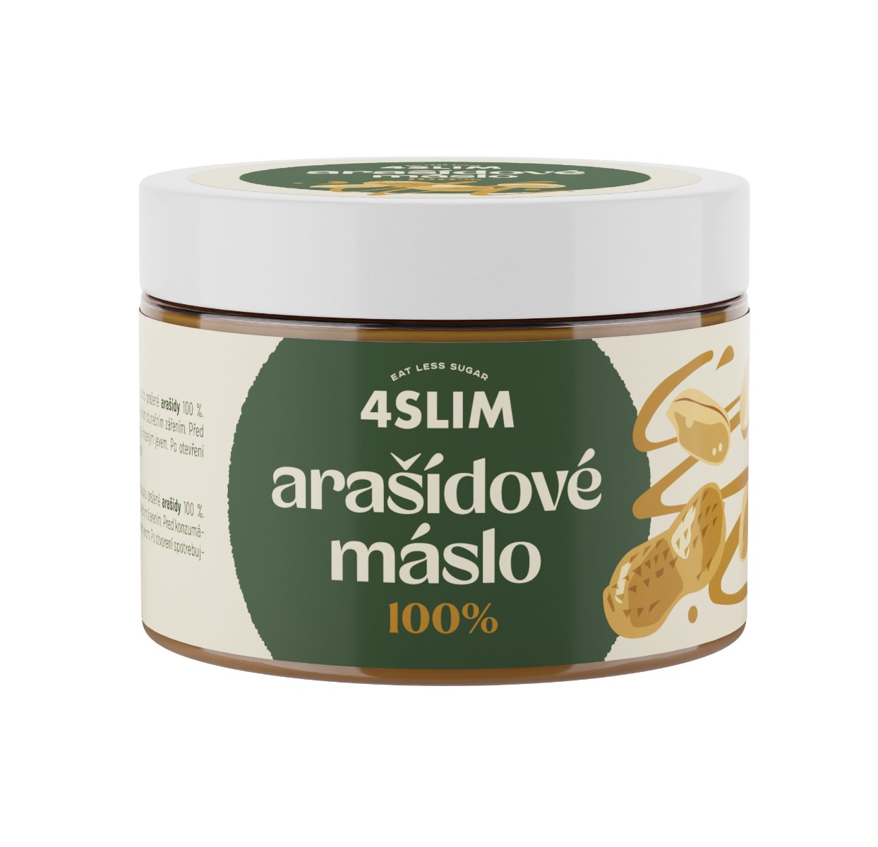 4Slim 100% arašídové máslo 500 g 4Slim