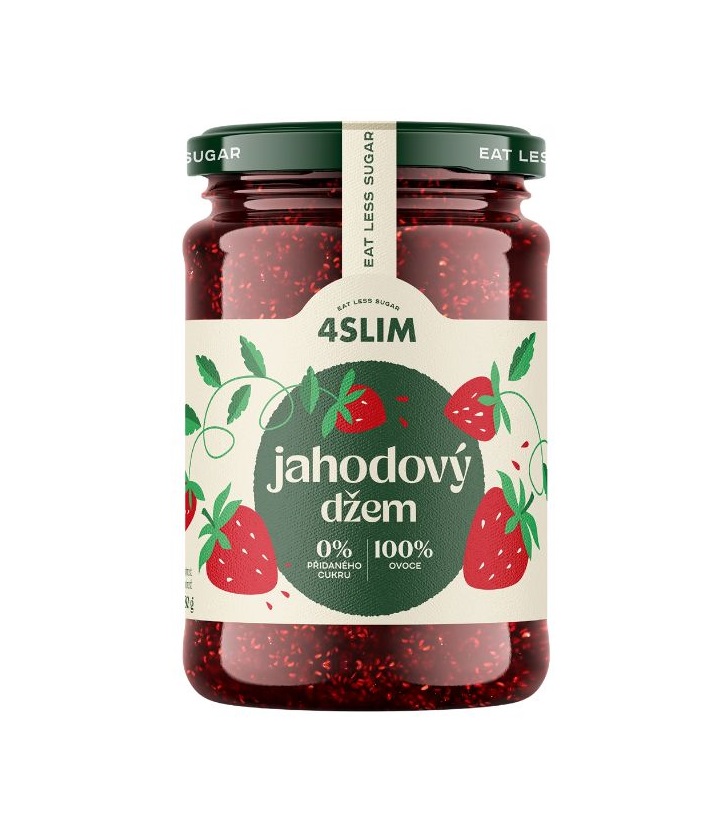 4Slim 100% džem jahodový 280 g 4Slim