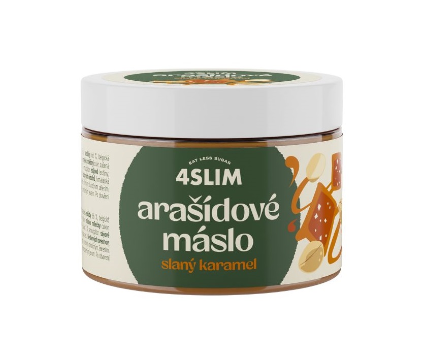 4Slim Arašídové máslo slaný karamel 500 g 4Slim