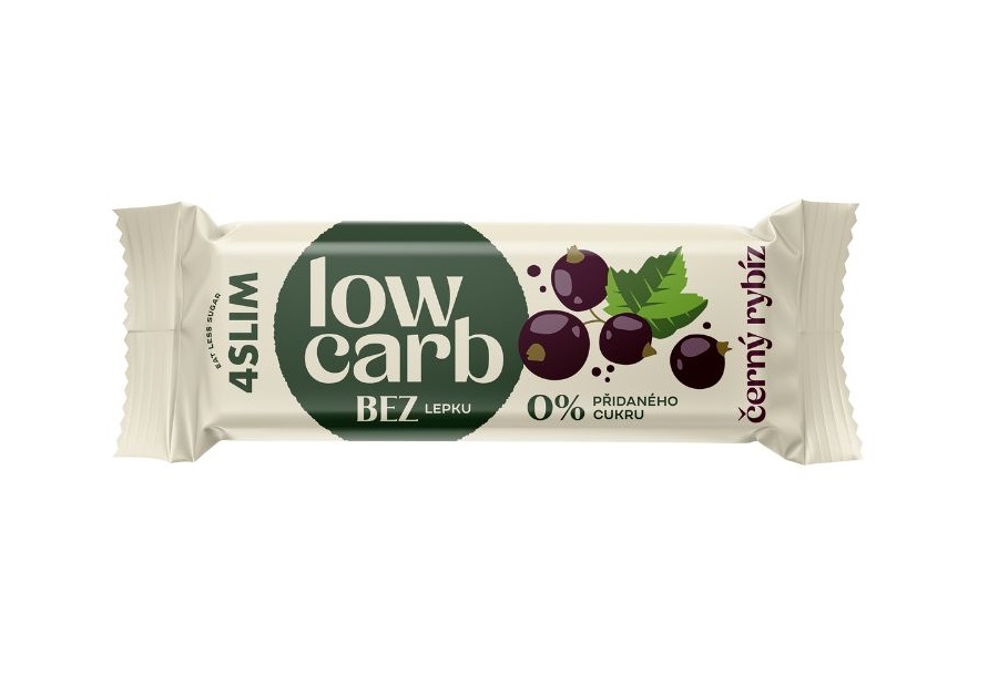 4Slim Čekanková tyčinka Low Carb černý rybíz 35 g 4Slim