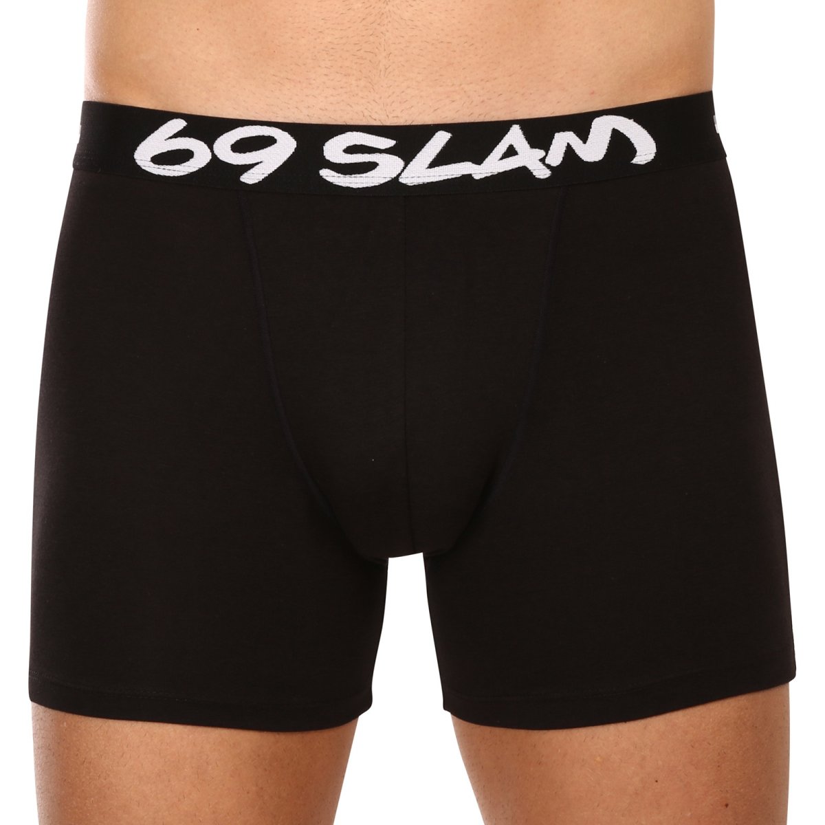 69SLAM Pánské boxerky fit bamboo plain (MBVPLN-BK) XL 69SLAM