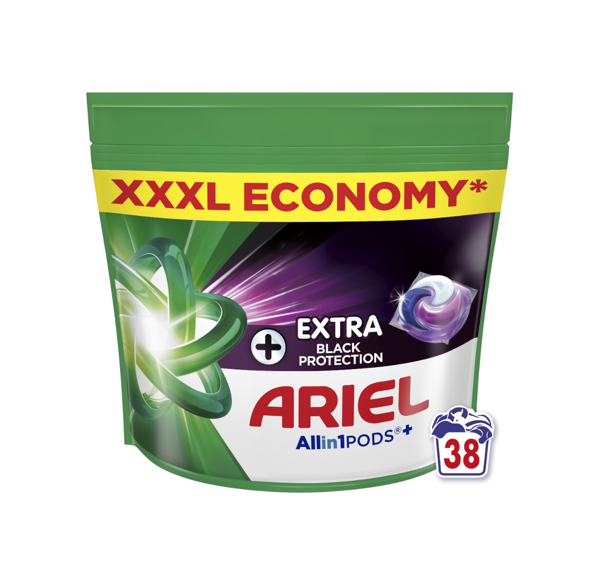 Ariel Black Allin1 kapsle na praní 38 ks Ariel