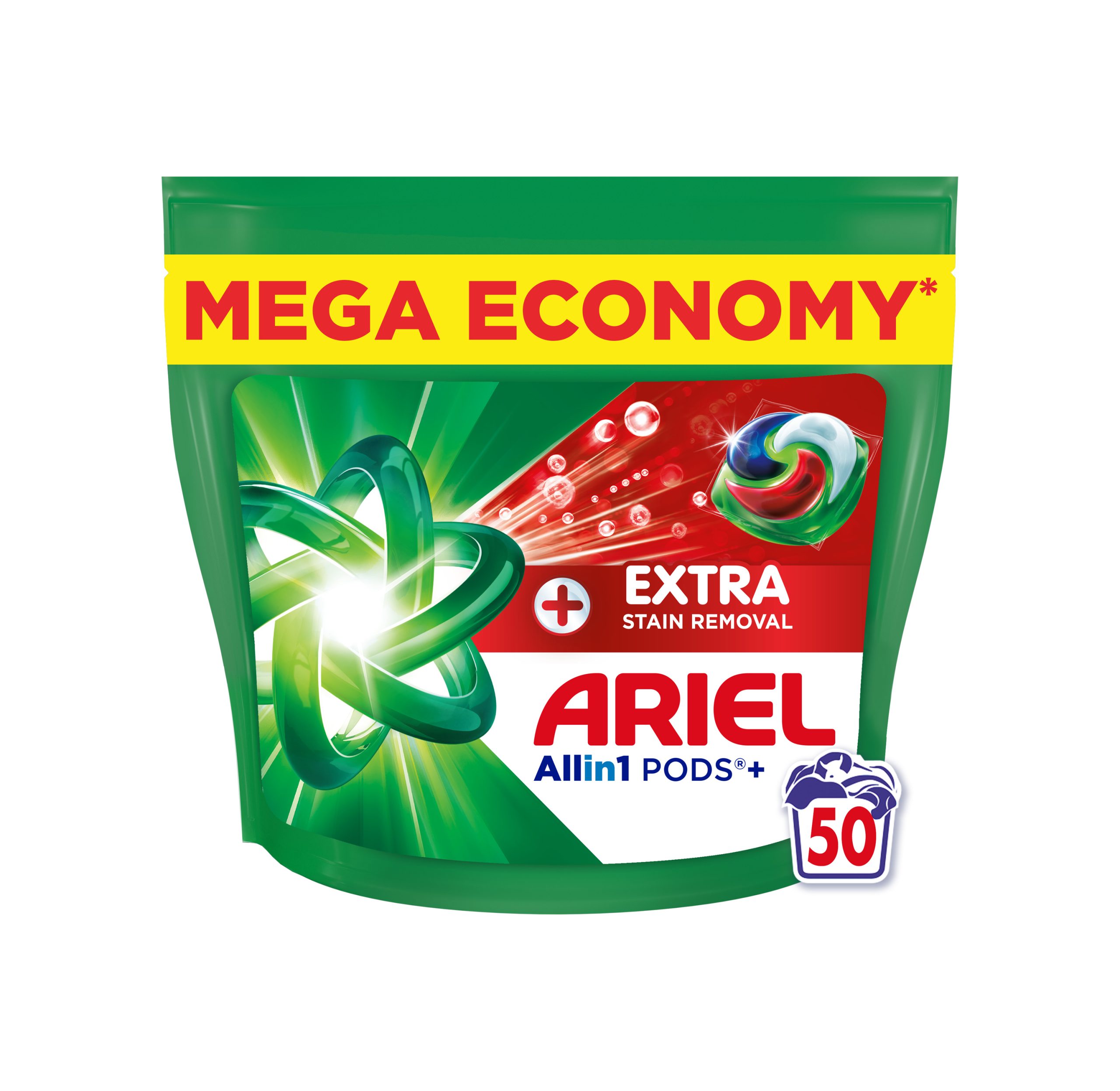 Ariel Extra Clean Allin1 kapsle na praní 50 ks Ariel