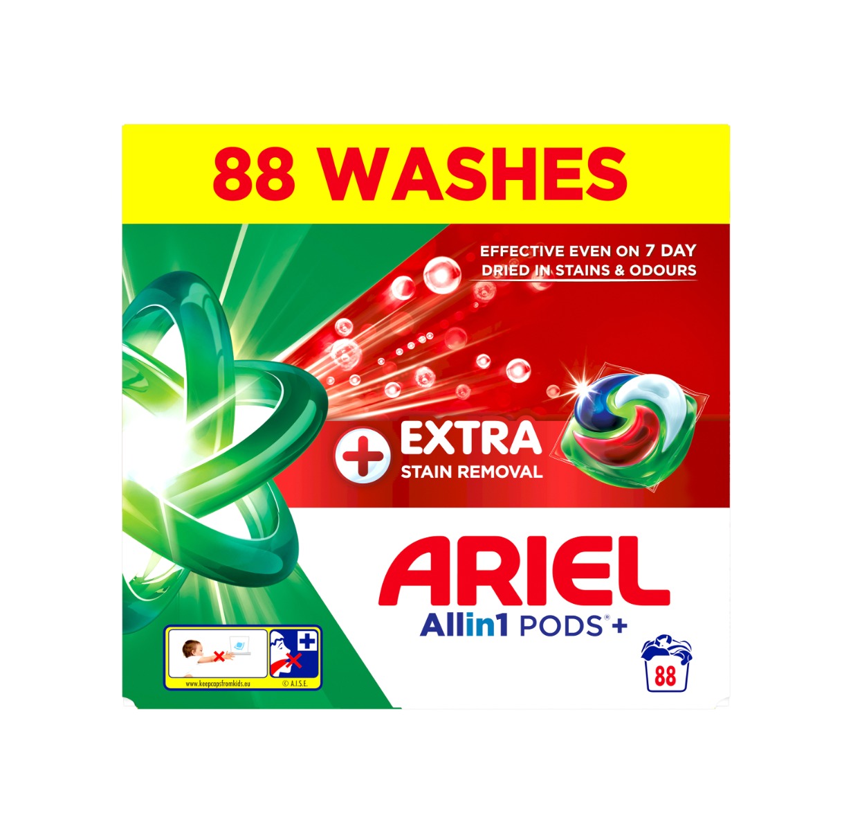 Ariel Extra Clean Allin1 kapsle na praní 88 ks Ariel
