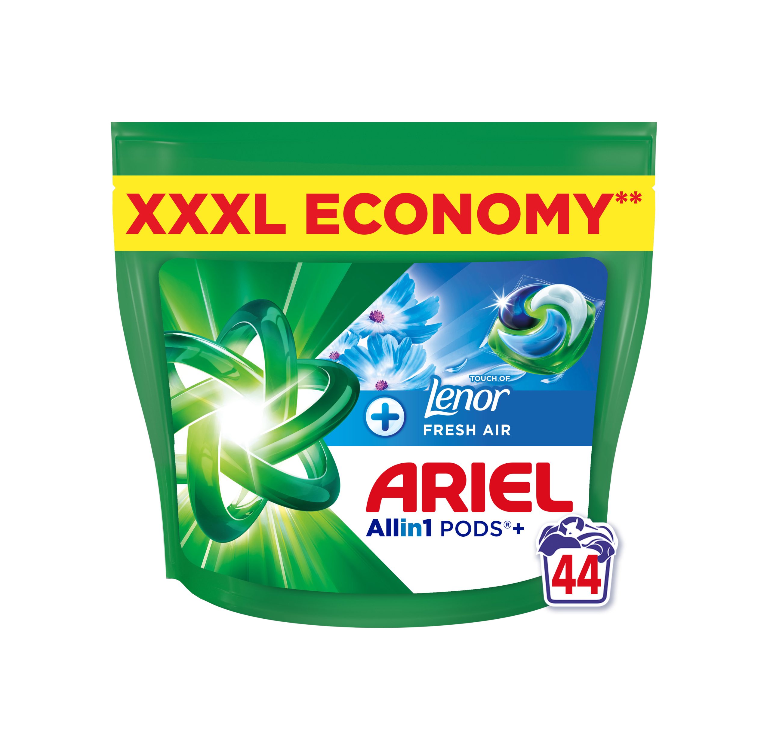 Ariel Touch of Lenor Fresh Air Allin1 kapsle na praní 44 ks Ariel