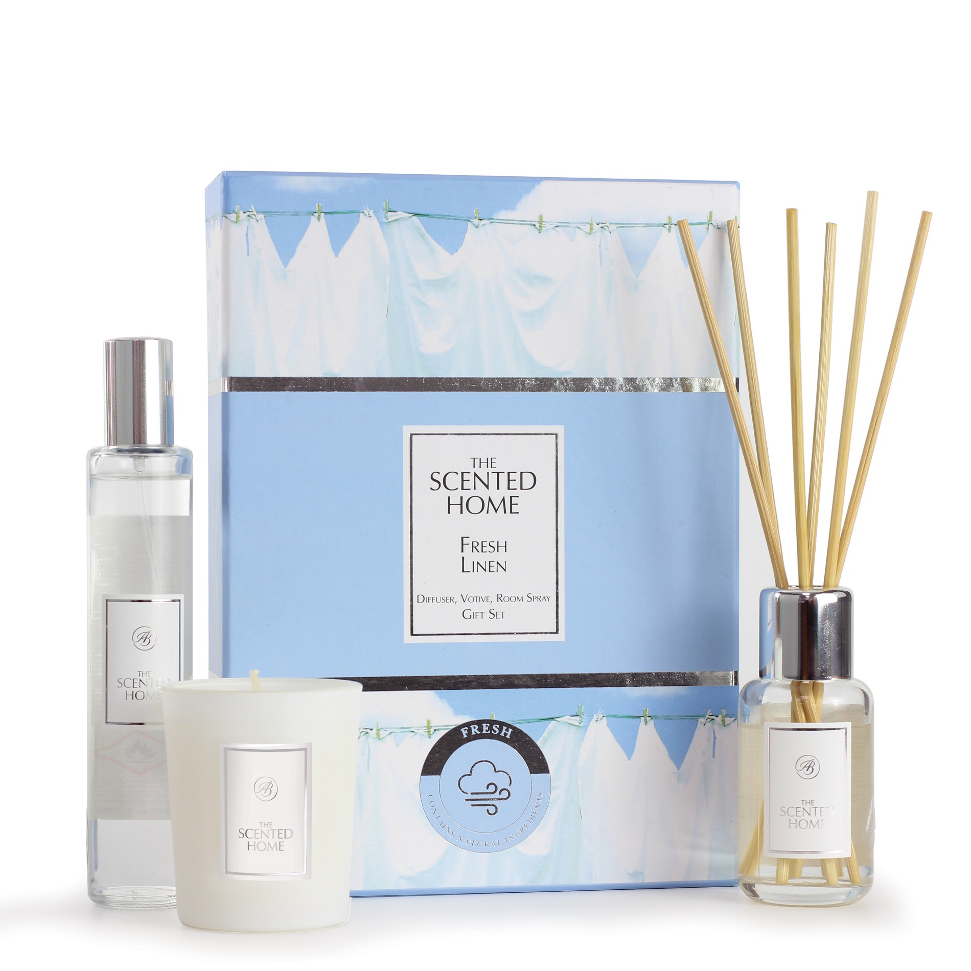 Ashleigh & Burwood London Dárková sada FRESH LINEN Difuzér 50 ml
