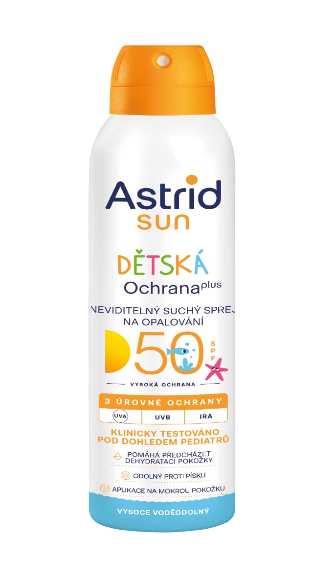 Astrid Sun Dětský suchý opalovací sprej SPF50 150 ml Astrid