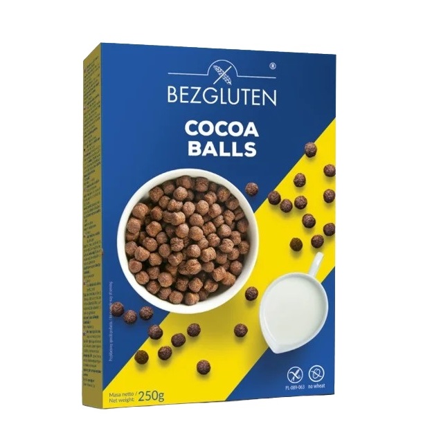 BEZGLUTEN Cocoa Balls Kakaové kuličky bez lepku 250 g BEZGLUTEN
