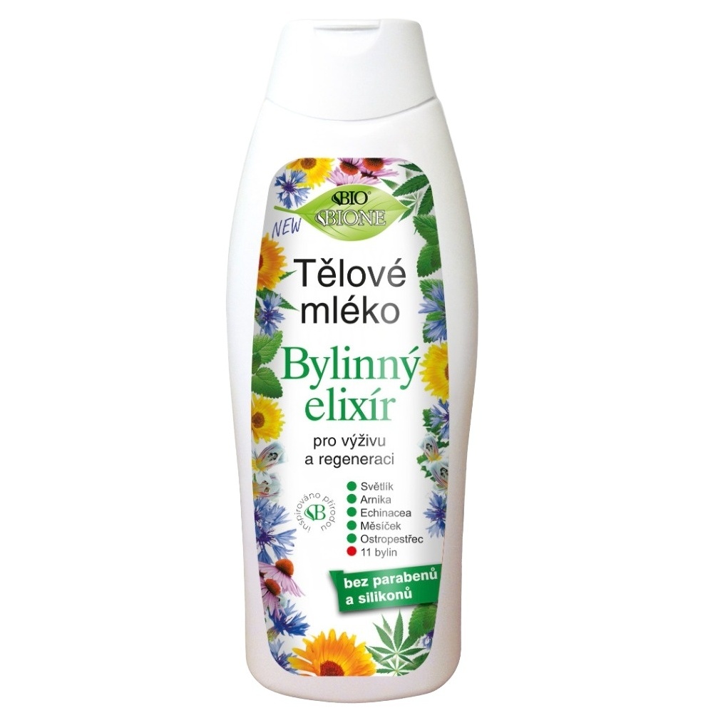 BIO BIONE Bylinný elixír Tělové mléko 500 ml BIO BIONE