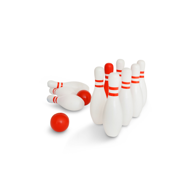 BS Toys Bowling - červená & bílá BS Toys