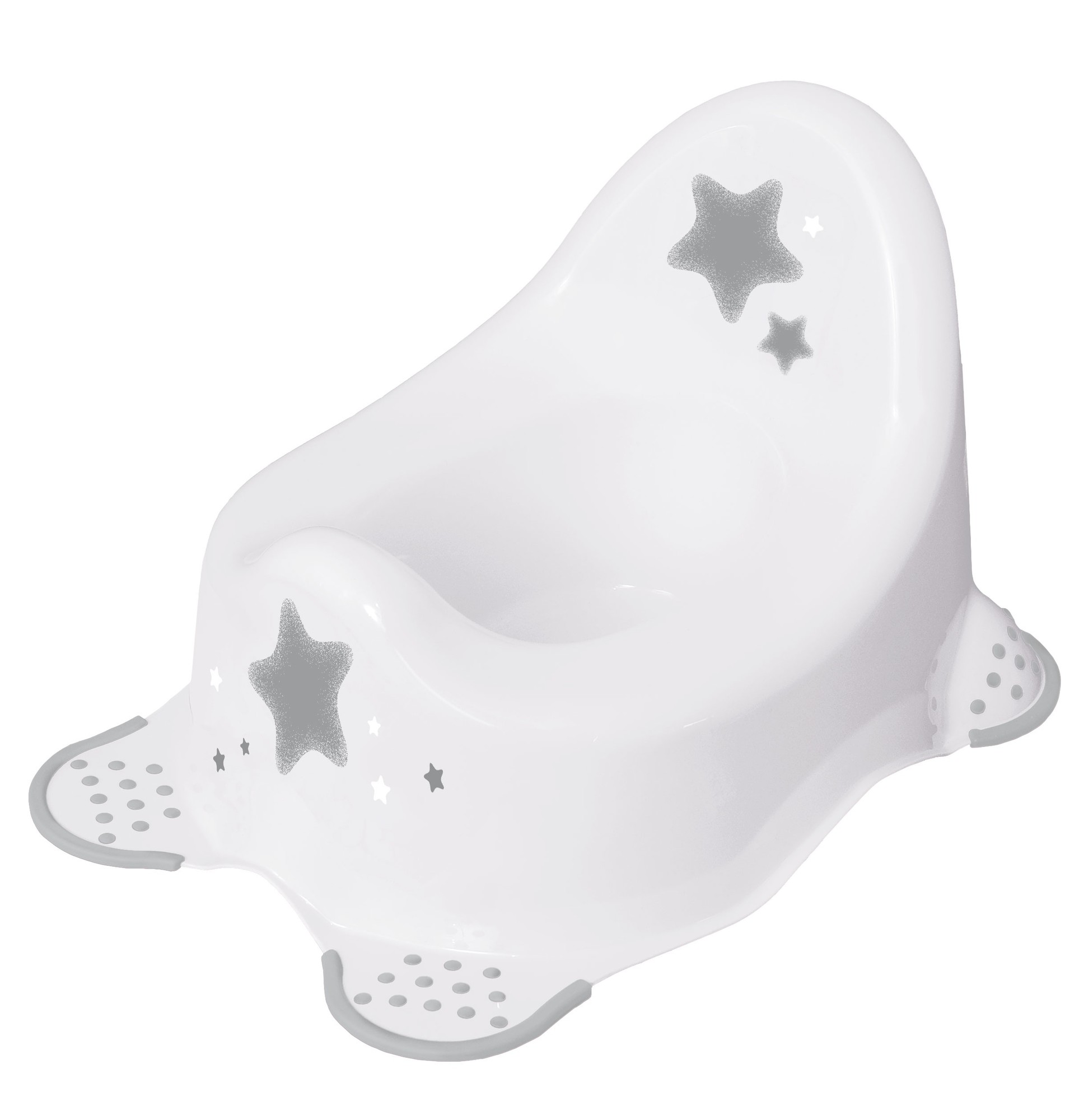 Baby Nellys Nočník s protiskluzem - Baby Star - bílá Baby Nellys