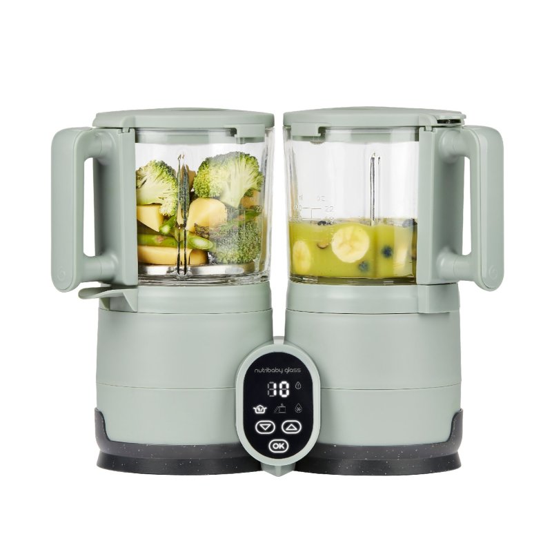 Babymoov multifunkční přístroj Nutribaby Glass Celadon Green Babymoov