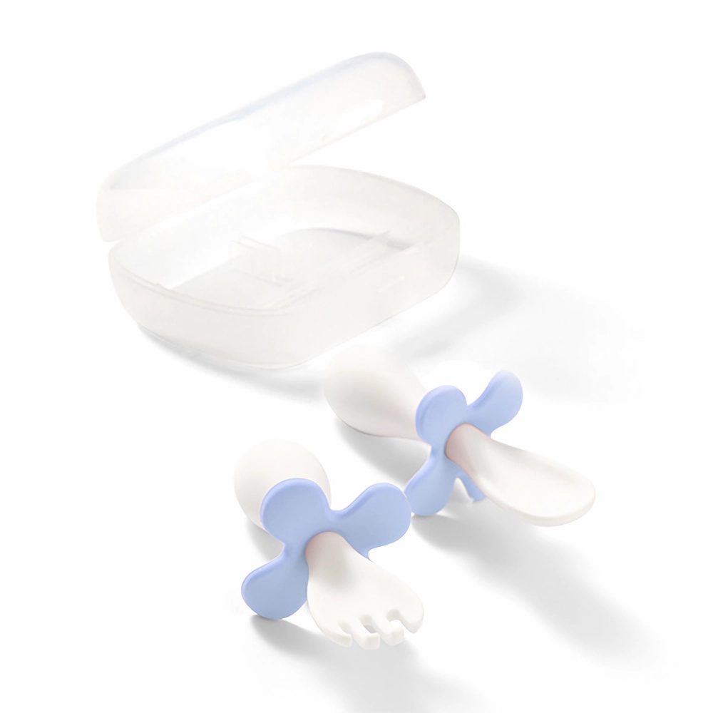 Babyono Ergonomická sada dětského příboru - bílá