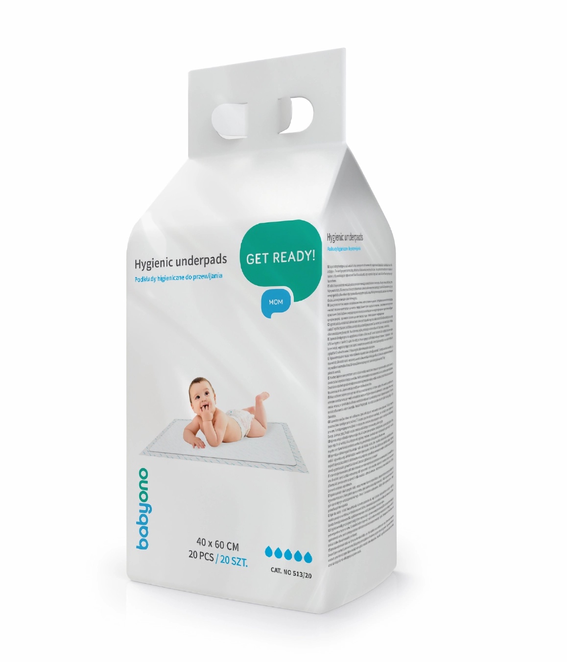 Babyono Hygienická podložka na přebalování 40 x 60 cm - 20 ks Babyono