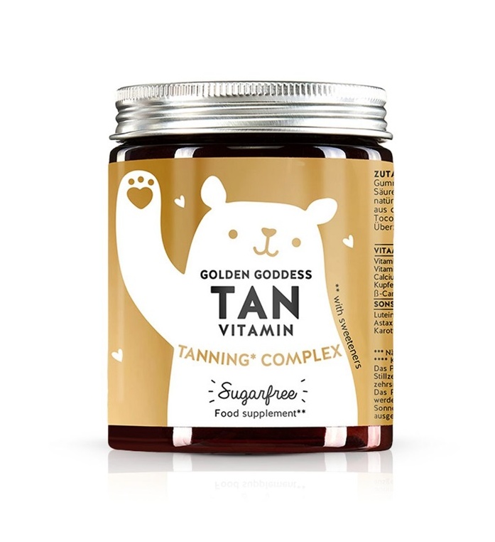 Bears With Benefits Golden Goddess Tan vitaminy s antioxidanty pro podporu opálení 60 ks Bears With Benefits