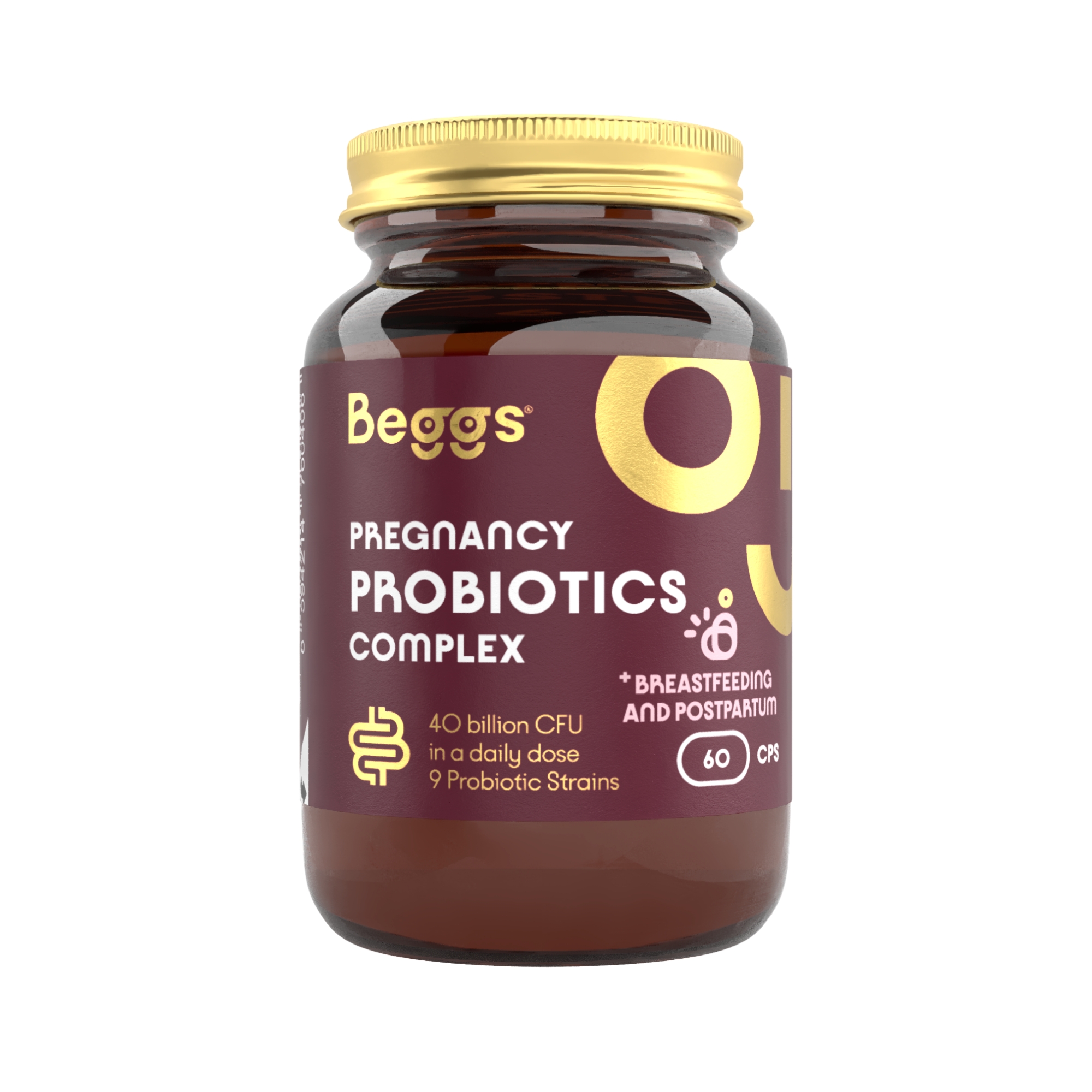 Beggs Pregnancy Probiotics Complex 60 kapslí Beggs