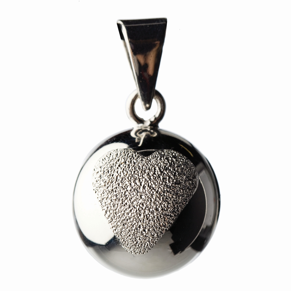 Bola Sparkle Těhotenská rolnička 1 ks Glitter Heart Bola