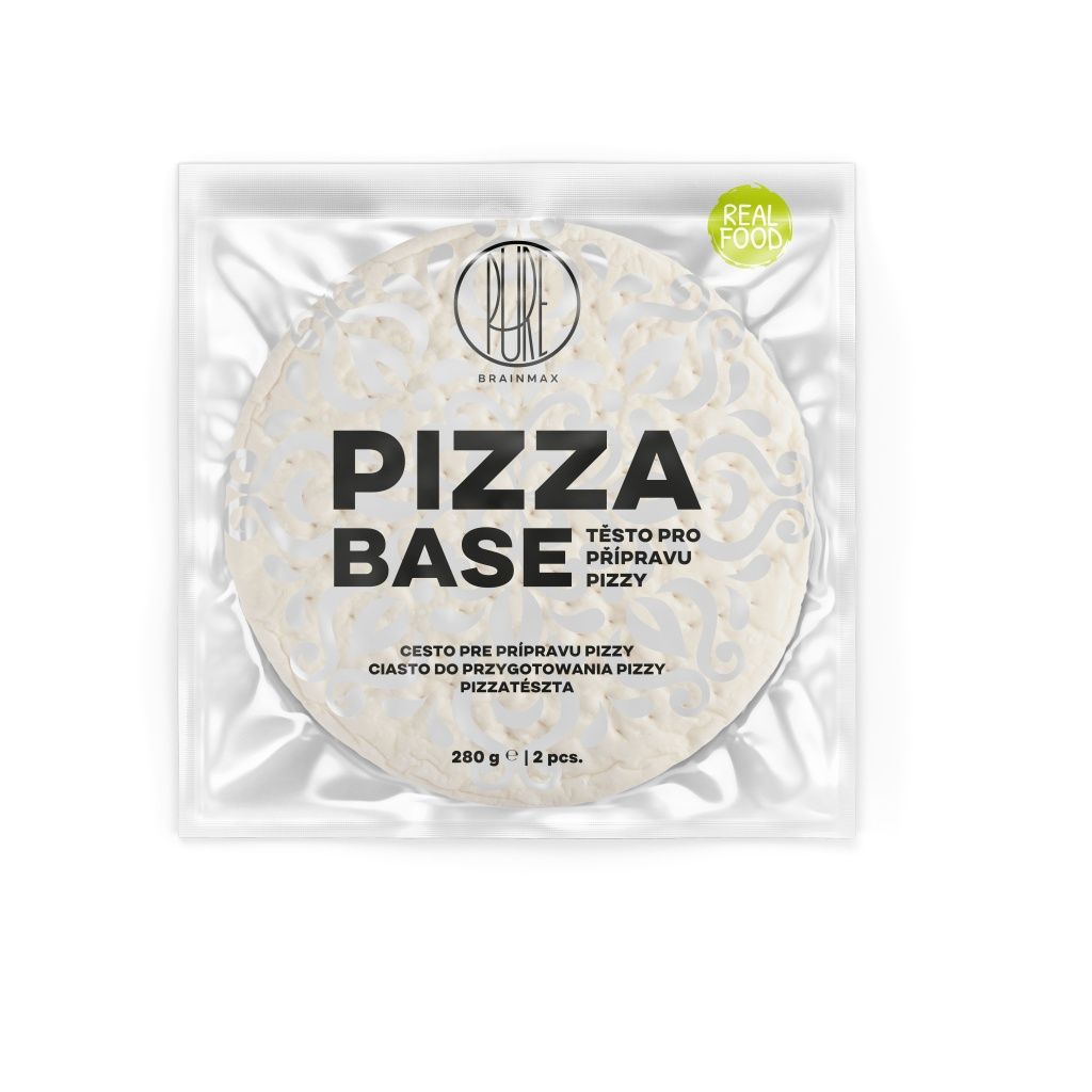 BrainMax Pure Pizza Base hotové těsto na pizzu 2 ks BrainMax Pure